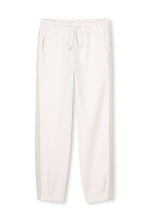 beige cotton trousers LANVIN KIDS | N30199155